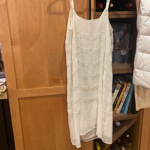 Beautiful white beaded ladies size 4 maternity slip dress